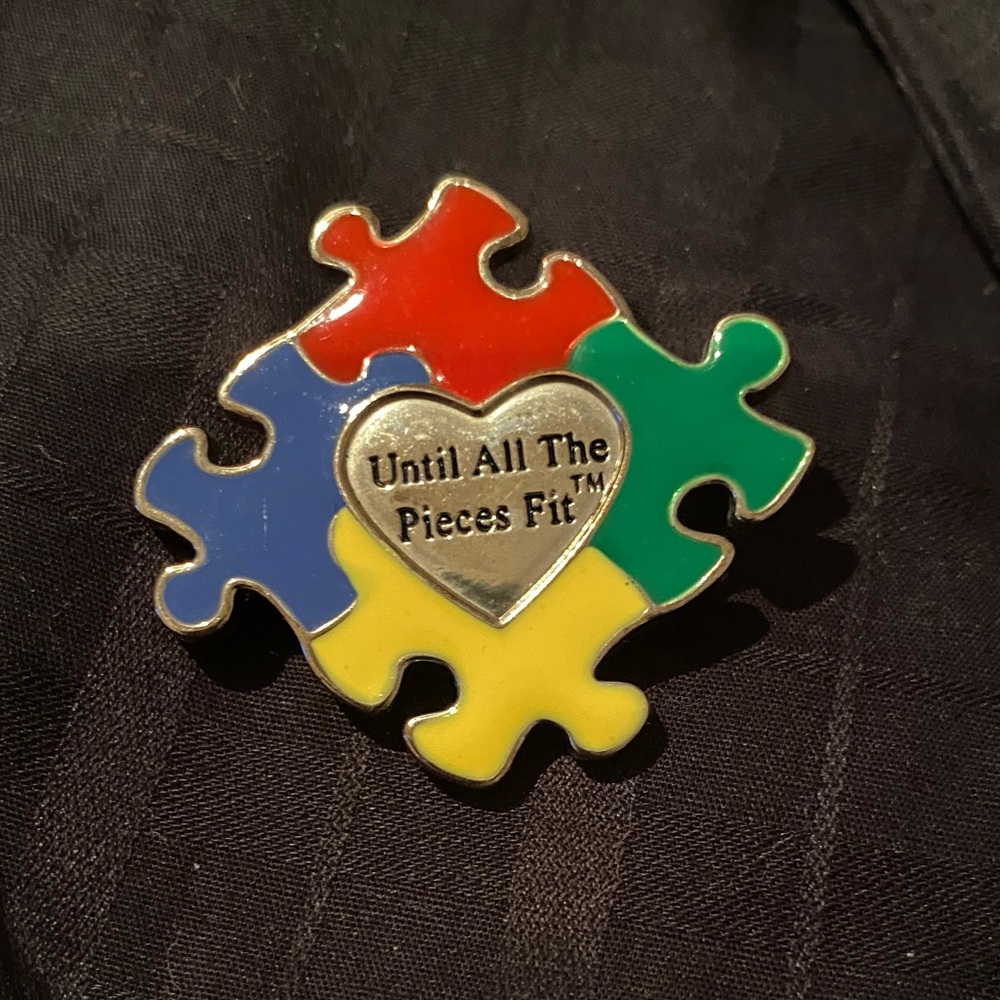 Puzzle Piece Metal Lapel Pin